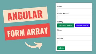 How to Implement FormArray amp Display its content in Angular  Viral Coder [upl. by Meredeth]