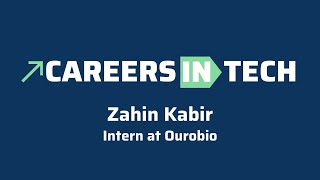 Careers in Tech  Zahin Kabir Intern at Ourobio [upl. by Barger]