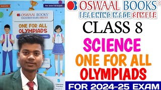 Class 8 Science Olympiad Book 202424 Exam  Oswaal books 202425 exam Class 8 [upl. by Ynaitirb88]