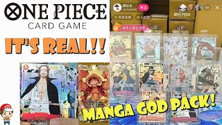 Manga Rare God Packs are REAL 9 Manga Rares in 1 Pack PRB01 is NUTS HUGE One Piece TCG News [upl. by Kennet550]