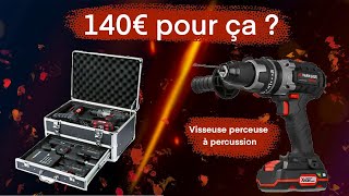 Review et test visseuse perceuse à percussion performance Parkside PSBSAP 20Li B2 avis [upl. by Candie]