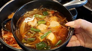 Soupe Coréene au Tofu Mou tofu soyeux  Soondubu Jjigae [upl. by Peace182]