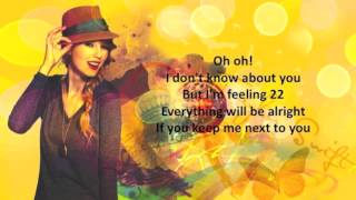 22  Taylor Swift  Karaoke  Instrumental   Lyrics [upl. by Estus]