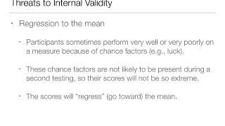 Threats to Internal Validity Time Order Effects [upl. by Urata]