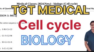 HP TGT MEDICAL  MCQs  Cell Cycle  Biology  TET  Commission  hpbose hppsc [upl. by Leamhsi]