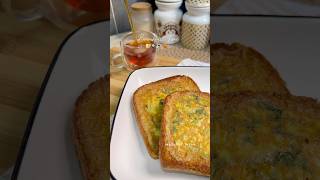 Tired of boring breakfast optionsMasala Bread Toast 🍞🧈✨ cheesy garlicbread easyrecipes short [upl. by Esilehc168]