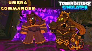 Umbra commander tds skin showcase Umbra commander tds roblox [upl. by Yerag]