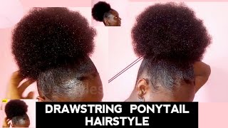 How To Make Afro PonytailPacking gel Hairstyle on your Hair [upl. by Jaquith985]