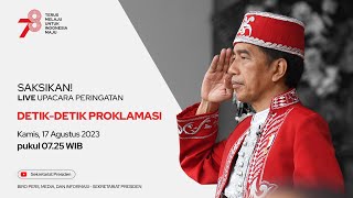 LIVE Upacara Peringatan DetikDetik Proklamasi Kemerdekaan RI 17 Agustus 2023 [upl. by Henri692]