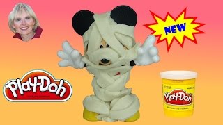 ♥♥ Mickey Mouse Dresses as Mummy for Halloween Using PlayDoh [upl. by Terencio]