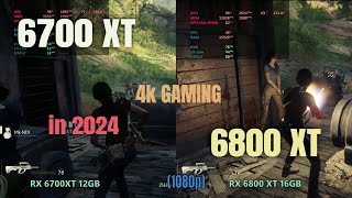 4k gaming  6800xt vs 6700xt in 2024 [upl. by Annayram]