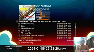 PS3 Jogando The Beatles Rock Band 30  PPM  Twist and Shout Game DiscVocal [upl. by Antonie212]