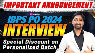 IBPS PO Interview 2024  IBPS PO Interview Batch Guidely  Special Offer  Aditya Sir [upl. by Nolyarg826]