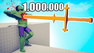 1000000 DAMAGE KING SWORD vs BOSS UNITS  TABS  Totally Accurate Battle Simulator 2024 [upl. by Ahseined]