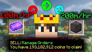 Bazaar Flipping From 1 COIN To 1B 11 In Hypixel Skyblock [upl. by Layod]