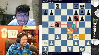 FANTASTIC MOVE GM Hikaru Nakamura vs GM Alireza Firouzja [upl. by Rodina]