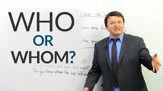 Improve your English WHO or WHOM [upl. by Shaina272]