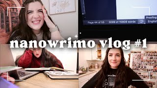 nanowrimo vlog 1  writing vlog as a nanowrimo rebel [upl. by Bolt782]