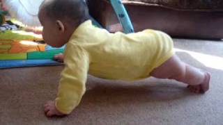 amazing baby Vanessa crawling  5 months old [upl. by Springer]