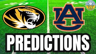 Missouri vs Auburn PREDICTIONS  2024 College Football Predictions [upl. by Gnuhp]