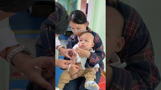 Cutebaby 😛 Baby injection push vedio 😱 baby cute injection crying shots [upl. by Airdnat]