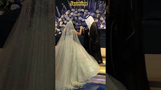 A Romantic Arabian Wedding bride dress romance viral [upl. by Olcott23]