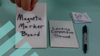 Bendheim Magnetic Glass Marker Board vs Competitive Brand [upl. by Ajdan766]