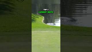 Top 5 Luckiest Shots In Golf  pga golf pgatour [upl. by Selmner]