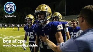 TSSAA Football Highlights CPA 49 BGA 16 [upl. by Beauchamp]