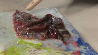 How To use Mixed Media with Encaustics Part 1 [upl. by Anaeli]