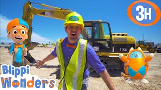 Blippi Explores an Excavator  Blippi amp Blippi Wonders Videos for Kids [upl. by Oisangi]