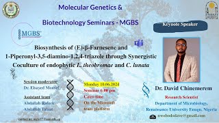 Biosyn of EβFarnesene through Synergistic Coculture of endophytic fungi  Dr David Chinemerem [upl. by Nanci]