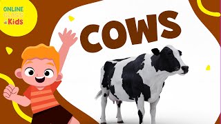 Cows  Learning about Cows for Kids  Science Video  Natural Science Lessons  Life Science [upl. by Buke940]