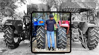 Radial Tyre vs Nylon Tyre 14928  Erodedhanush [upl. by Ahsetel]