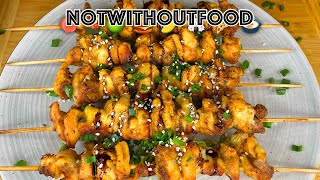 How To Make Chicken Yakitori That Will Change Your Life EASY  NotWithoutFood 102 [upl. by Ahsile660]