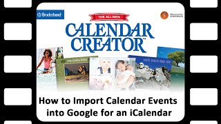 Import Calendar Events into Google for an iCalendar [upl. by Darius675]