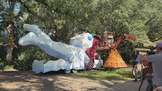 Mr Bingle returns at City Park for the holidays in New Orleans [upl. by Melisenda]