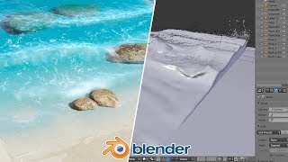 Beach Waves  Blender Fluid Tutorial  1 of 2 [upl. by Okikuy141]