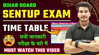 Bihar Board Sent Up Exam 2025 Class 12  Time Table  Complete Details of Sentup Exam Bihar Board [upl. by Haelem133]