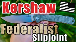 The Kershaw Federalist  US production slipjoint  New for 2022  first impressions and comparisons [upl. by Therron]