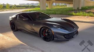 2020 Ferrari 812 Superfast Capristo revs and acceleration Auction ends today on Bring a Trailer [upl. by Namara348]