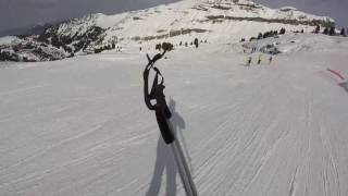 Ski Flaine  Grand Massif  Scott Punisher 95 12022017 [upl. by Thurlough]