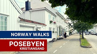 A Walk Through Posebyen Kristiansands Old Town in Southern Norway  Norway Walks 4K [upl. by Okin]