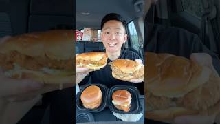 Ranking Every Fried Chicken Sandwich 🔥 shorts [upl. by Annekam425]