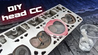 Free way to CC cylinder heads etc  calculate compression ratio LSswap [upl. by Idissak]