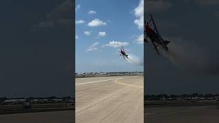 Knife Edge Ribbon Cut automobile stuntpilot aviation OshKosh [upl. by Allehs]