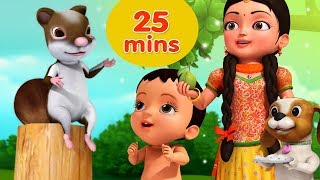 Kathbirali Squirrel Rhyme and many more Bengali Rhymes for Children Collection  Infobells [upl. by Amos]