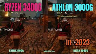 Athlon 3000g vs Ryzen 3400g  RX 6700 XT in 2023 [upl. by Fattal]