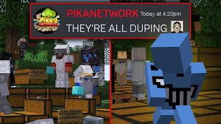 Duping with 100 players on Minecrafts Biggest Paytowin Cracked Server [upl. by Idhem]