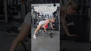 Einarmiges Rudern für den seitlichen Rücken 🩷🏋🏼‍♀️ anfänger [upl. by Mirabella]